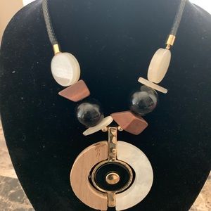 Brown & black necklace